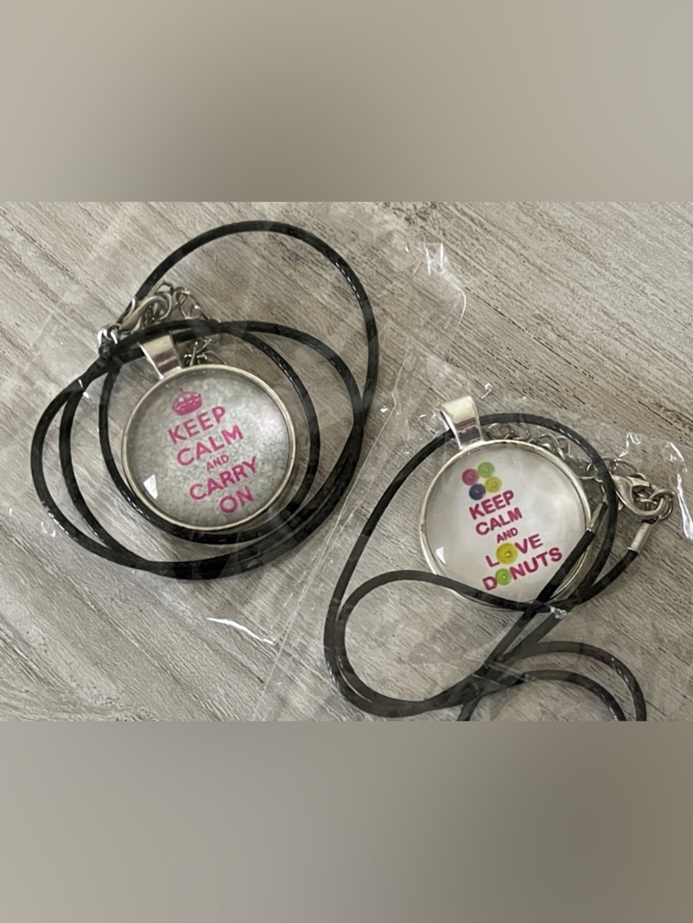 Y2K Keep Calm Necklaces